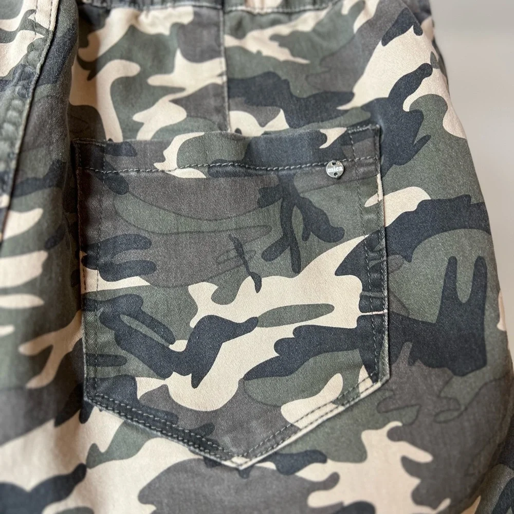 Mica Denim Camouflage High-Rise Utility Joggers